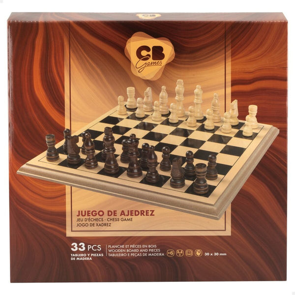 Schach CB Games Holz (4 Stück)