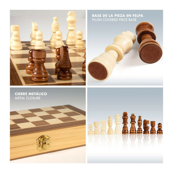 Schach CB Games Holz (6 Stück)