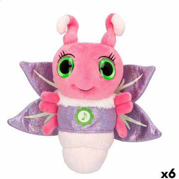 Plüschtier Eolo Glühwürmchen Rosa 28,5 x 26,5 x 12 cm (6 Stück)