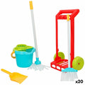 Reinigungswagen mit Zubehör Colorbaby 5 Stücke Spielzeug 24,5 x 43,5 x 15 cm (20 Stück)