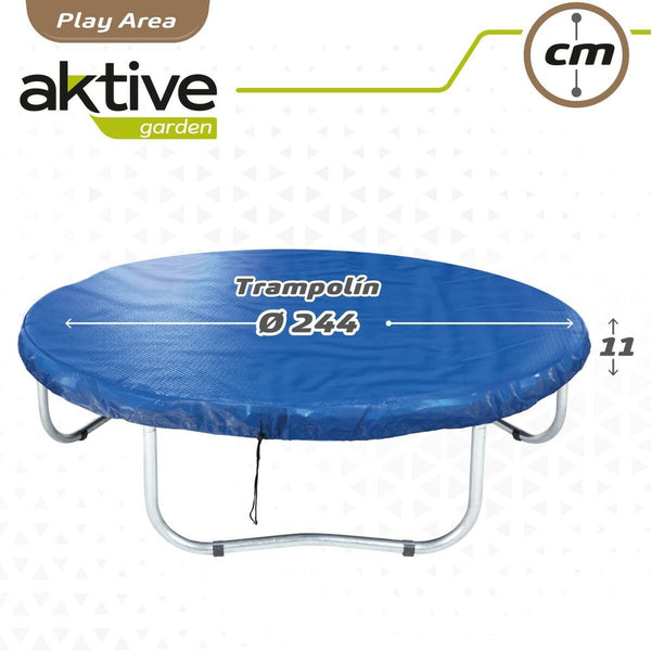 Schutzplane Aktive Trampolin Blau Ø 244 cm (6 Stück)
