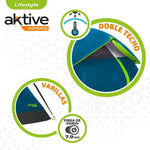 Zelt Aktive 4 menschen 240 x 130 x 210 cm (2 Stück)