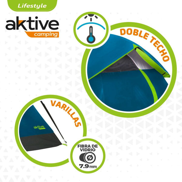 Zelt Aktive 4 menschen 240 x 130 x 210 cm (2 Stück)