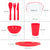 Picknick-Set Aktive 22,5 x 1,5 x 22,5 cm Polypropylen (4 Stück)