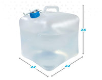 Wasserflasche Aktive Polyäthylen 10 L 22 x 26 x 22 cm (12 Stück)