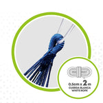 Hängematte Aktive Blau 200 x 0,4 x 100 cm (6 Stück)