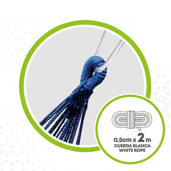 Hängematte Aktive Blau 200 x 0,4 x 100 cm (6 Stück)