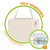 Table Klapptisch Aktive Creme 60 x 25 x 40 cm (4 Stück)