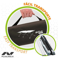 Campingbett Aktive Schwarz 190 x 42 x 64 cm Biegsam (2 Stück)