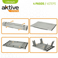 Table Klapptisch Aktive Silberfarben Aluminium 40 x 13 x 28,5 cm (4 Stück)