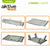 Table Klapptisch Aktive Silberfarben Aluminium 40 x 13 x 28,5 cm (4 Stück)