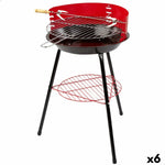 Grill Tragbarer Aktive Holz Eisen Ø 38 cm 37 x 61 x 45 cm (6 Stück) Rot