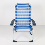 Gepolsterte Campingstuhl Aktive Gestreift 48 x 90 x 60 cm (2 Stück)