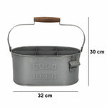 Dekorativer Korb Aktive 35,5 x 16 x 19,5 cm Flaschenregal (6 Stück)