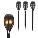 Solar-Gartenfackel-Set Aktive Kunststoff 7,5 x 50 x 7,5 cm (4 Stück)