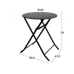 Table Klapptisch Aktive 60 x 70 x 60 cm Stahl