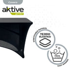 Schutzhülle Aktive Schwarz 122 x 76 x 61 cm Tisch Zubehör Fahrzeuge Straße (6 Stück)