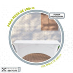 Schutzhülle Aktive Weiß 183 x 76 x 76 cm Tisch Zubehör Fahrzeuge Straße (6 Stück)