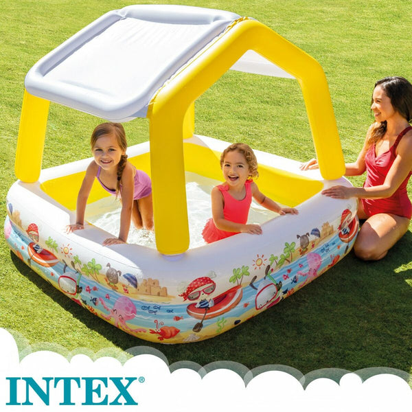 Aufblasbares Planschbecken für Kinder Intex Markise 295 L 157 x 122 x 157 cm (3 Stück)