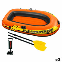 Aufblasbarer Boot Intex Explorer Pro 200 3 Stück 196 x 33 x 102 cm