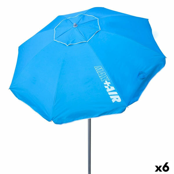 Sonnenschirm Aktive Blau Ø 200 cm 200 x 200 x 200 cm 200 x 198,5 x 200 cm UV50 (6 Stück)
