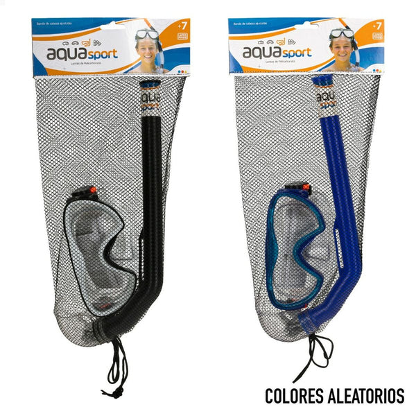 Taucherbrille mit Schnorchel AquaSport Für Kinder