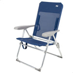 Strandstuhl Aktive Marineblau 47 x 94 x 60 cm (4 Stück)