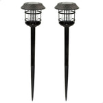 Solar-Gartenpfahl-Set Aktive 2 Stücke Edelstahl Kunststoff 13 x 55 x 13 cm (4 Stück)