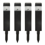 Solar-Gartenpfahl-Set Aktive 4 Stücke Kunststoff 6 x 39,5 x 6 cm (4 Stück)