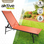 Liegestuhl Aktive Orange 180 x 35 x 49 cm (2 Stück)
