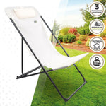 Liegestuhl Aktive Weiß 53 x 87 x 78 cm (4 Stück)