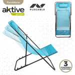 Liegestuhl Aktive Blau 53 x 87 x 78 cm (4 Stück)