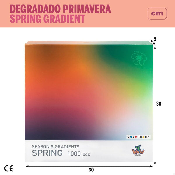 Puzzle Colorbaby Season's Gradients Spring 68 x 50 cm (6 Stück)