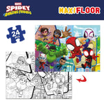 Kinderpuzzle Spidey Beidseitig 24 Stücke 70 x 1,5 x 50 cm (6 Stück)