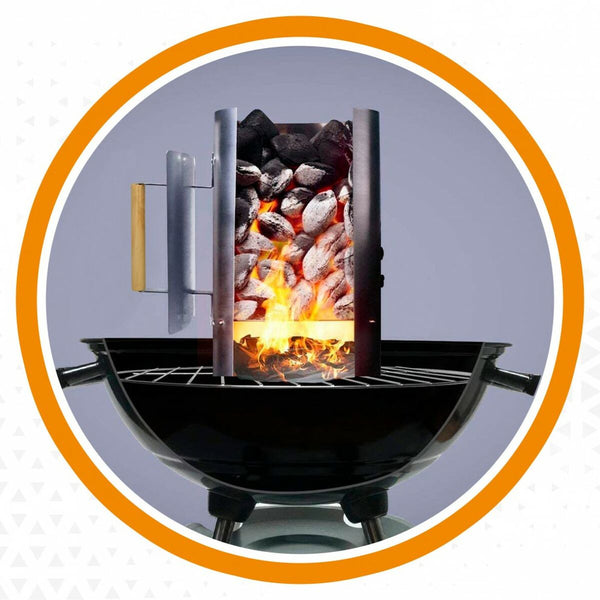 Grill Tragbarer Aktive 16 x 27,5 x 16 cm (4 Stück)