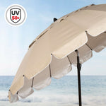 Solskærm Aktive Creme Aluminium 240 x 235 x 240 cm (6 Stück)