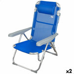 Strandstuhl Aktive Biegsam Blau 48 x 90 x 60 cm (2 Stück)
