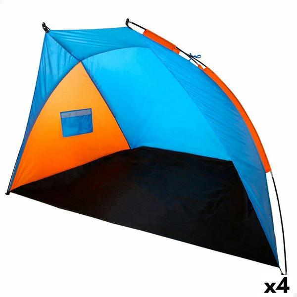 Windschutz Aktive 200 x 120 x 125 cm Blau Orange (4 Stück)