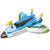Luftmatratze Intex Wasserpistole Flugzeug 117 x 117 cm (6 Stück)