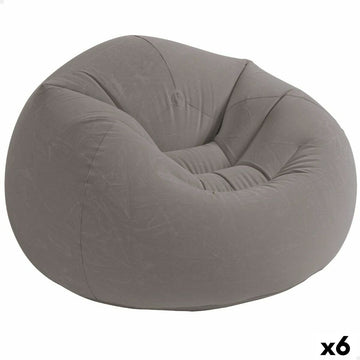 Aufblasbarer Sessel Intex Grau 107 x 69 x 104 cm 114 x 71 x 114 cm (6 Stück)