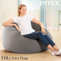 Aufblasbarer Sessel Intex Grau 107 x 69 x 104 cm 114 x 71 x 114 cm (6 Stück)