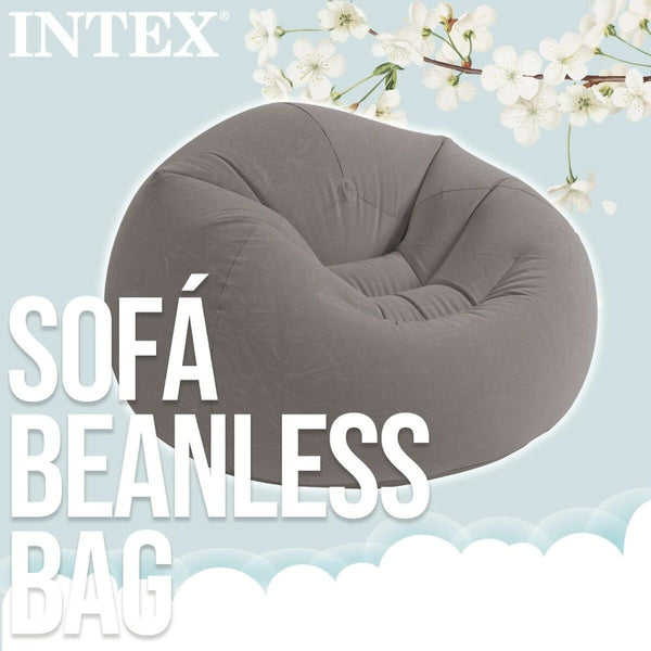 Aufblasbarer Sessel Intex Grau 107 x 69 x 104 cm 114 x 71 x 114 cm (6 Stück)