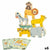 Bauspiel + Figuren Woomax tiere 16 Stücke 7 x 7 x 1,5 cm (6 Stück)