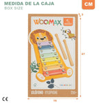 Xylofon Woomax Löwe Holz 16 x 2,5 x 26 cm (6 Stück)