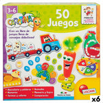 Lernspiel Lisciani Giochi Carotina Baby 50 Juegos 4,5 x 14,5 x 3,5 cm Elektronisches (6 Stück)