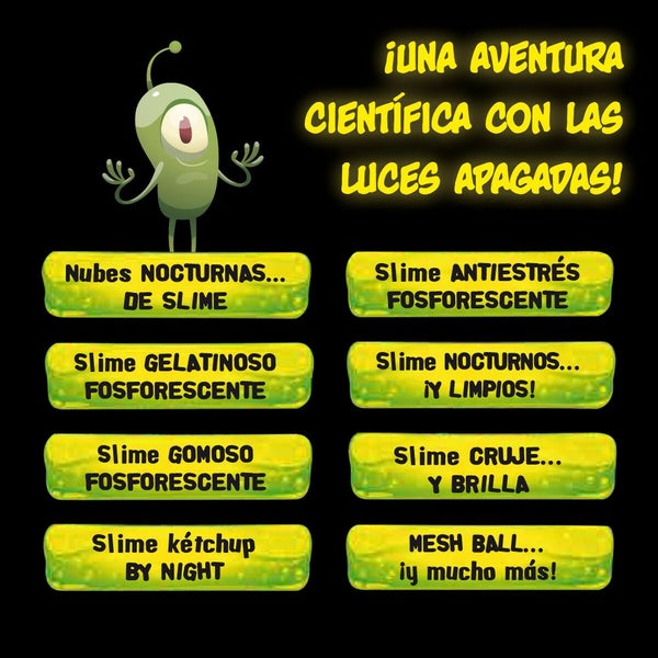Wissenschaftsspiel Lisciani Giochi Night Slime ES (6 Stück)