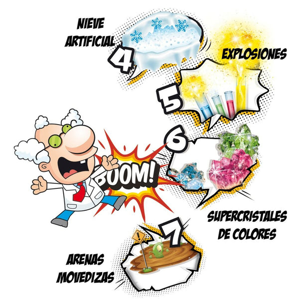 Wissenschaftsspiel Lisciani Giochi El gran laboratorio del científico loco ES (4 Stück)