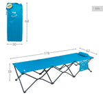 Faltbett Aktive Blau Camping 178 x 62 x 38 cm 178 x 38 x 62 cm (2 Stück)