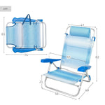 Strandstuhl Aktive 47 x 82 x 49 cm (2 Stück)