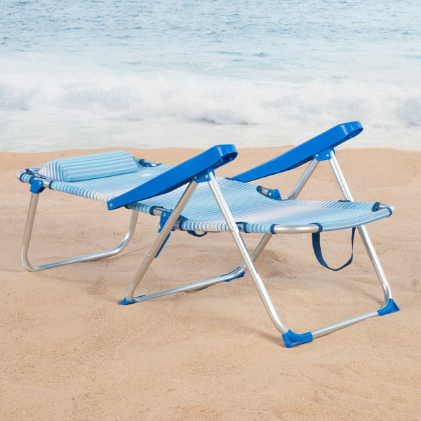 Strandstuhl Aktive 48 x 90 x 60 cm (2 Stück)